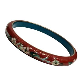 Vintage 70s cloisonne Chinese import bracelet